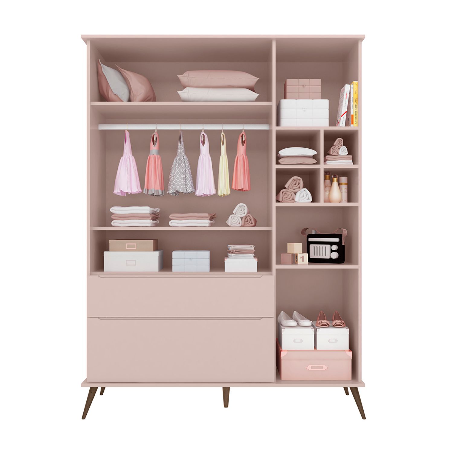 Guarda Roupa Infantil Branco 3 Portas Melinda