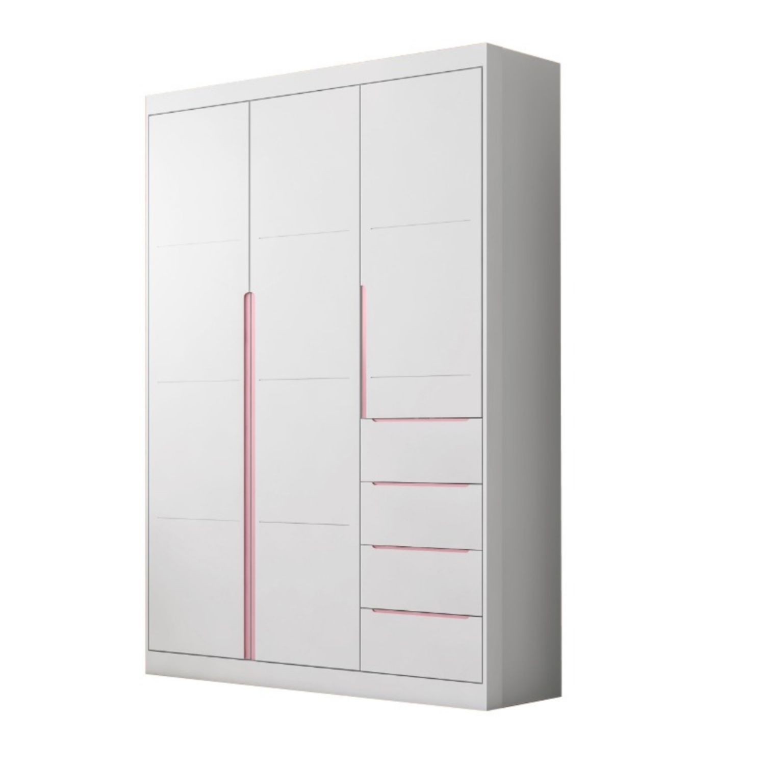 Guarda Roupa Infantil Branco 3 Portas Eloá