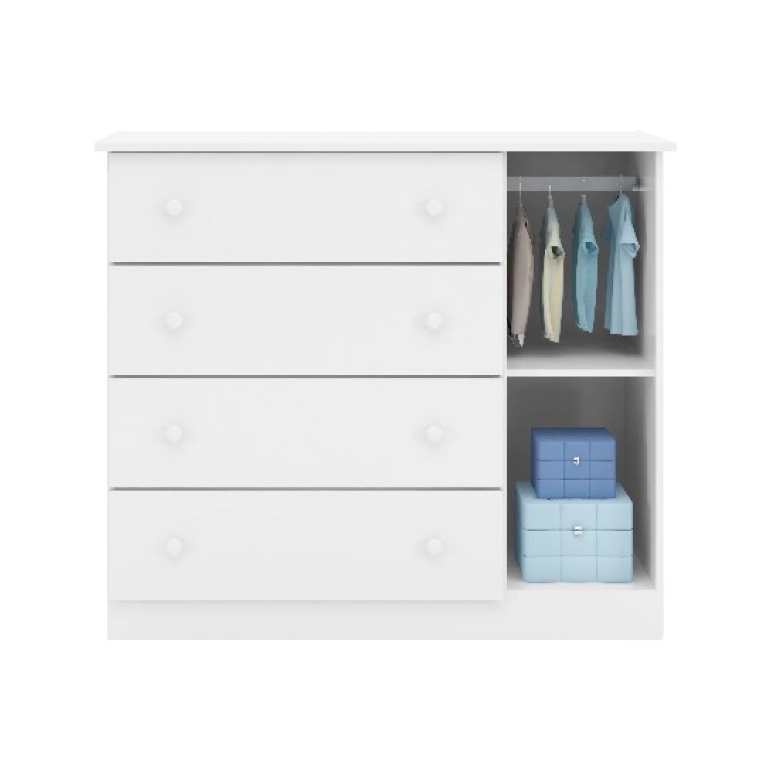 Cômoda Infantil Branco com Porta Lívia