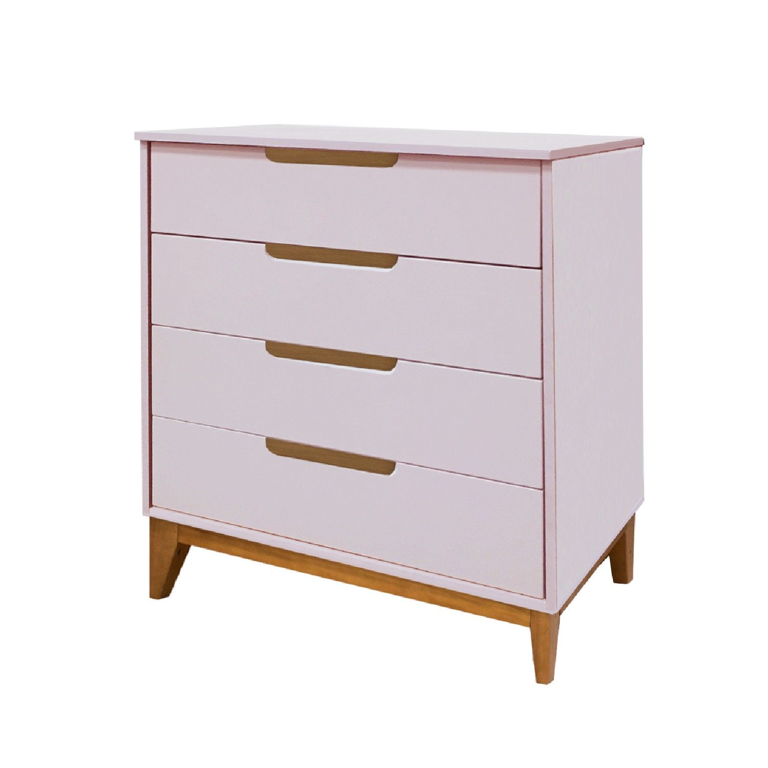 Cômoda Infantil Branco e Madeira Nordic Cody