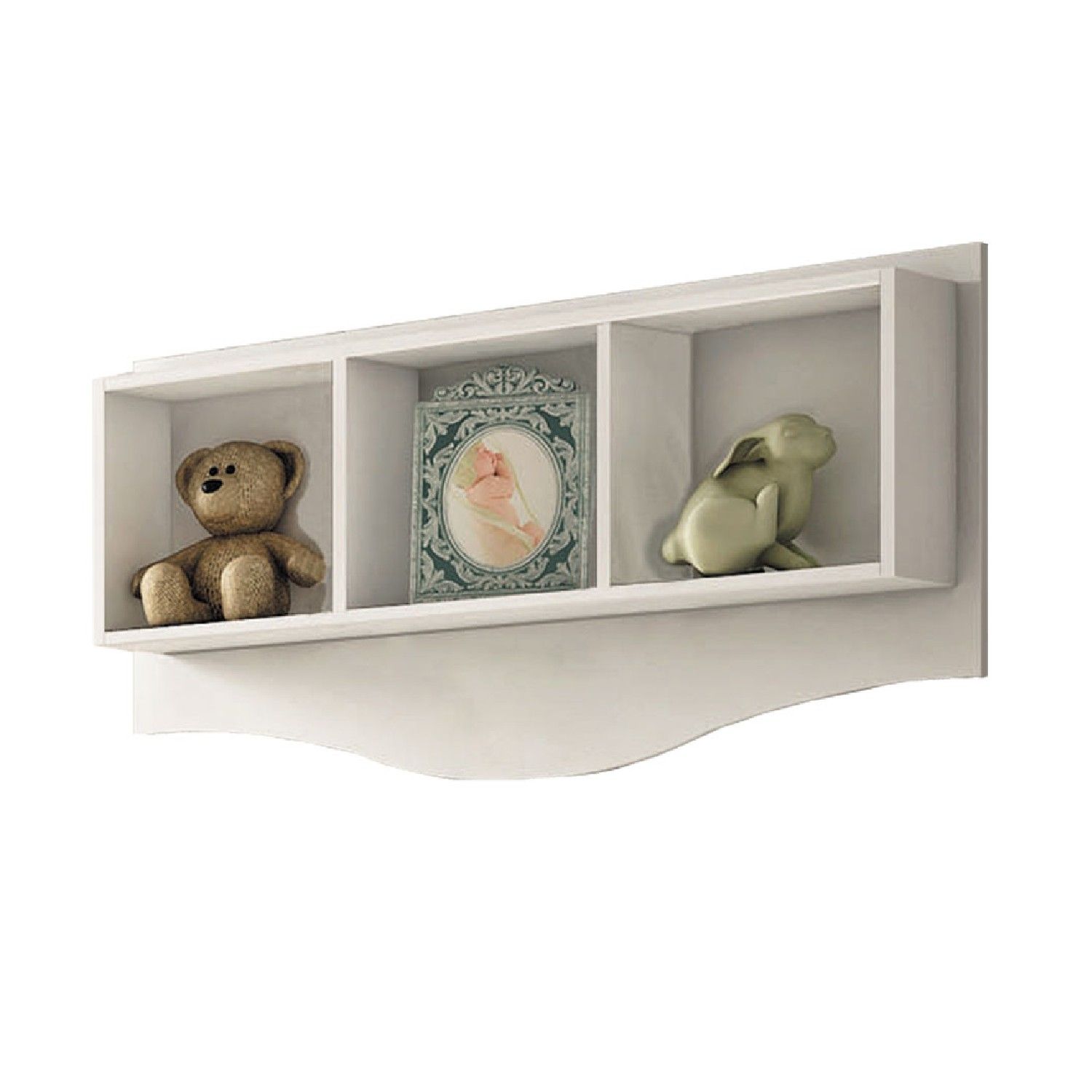 Nicho Retangular Branco Paris Provençal