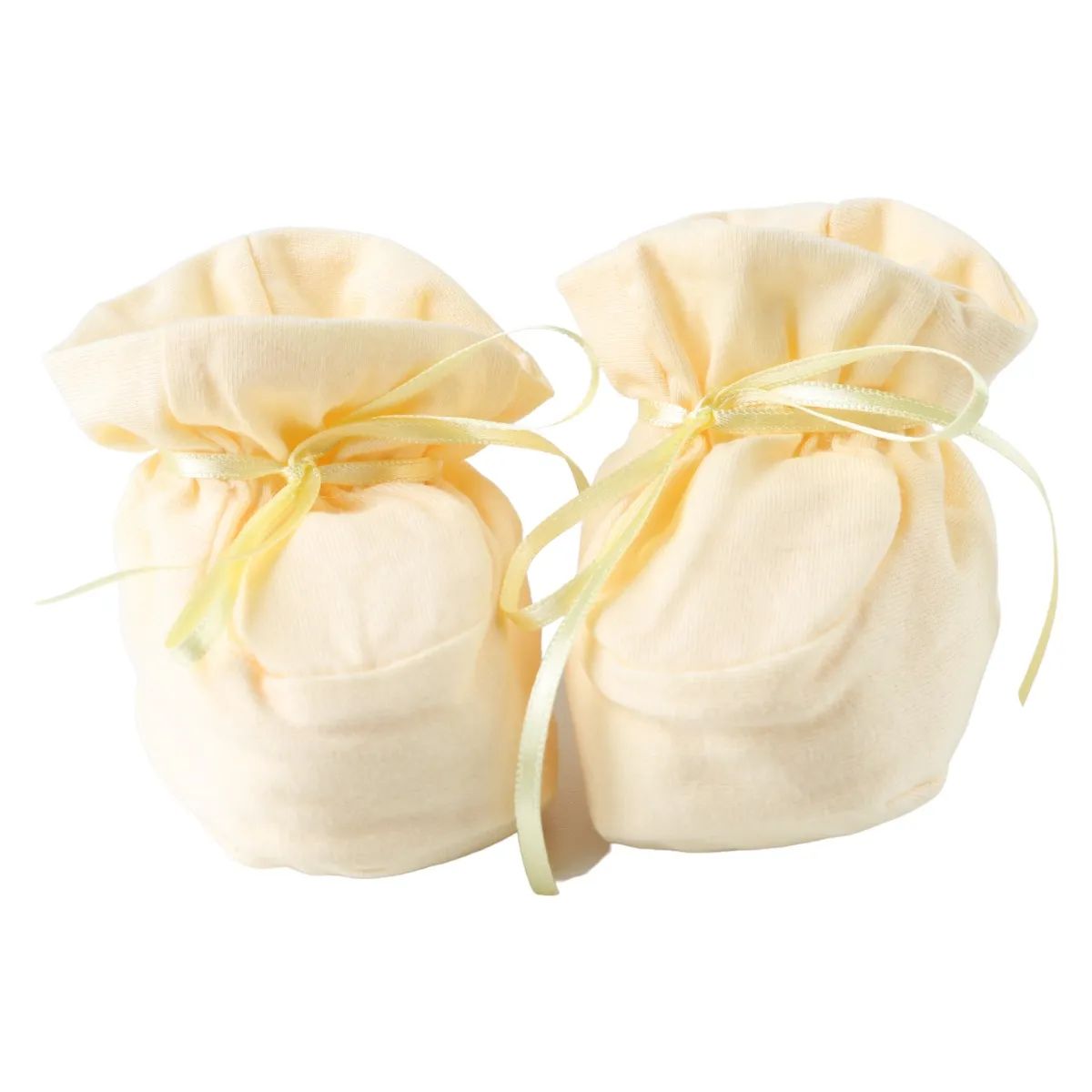 Pantufa Bebê Chutinho Liso com Fita Vermelho