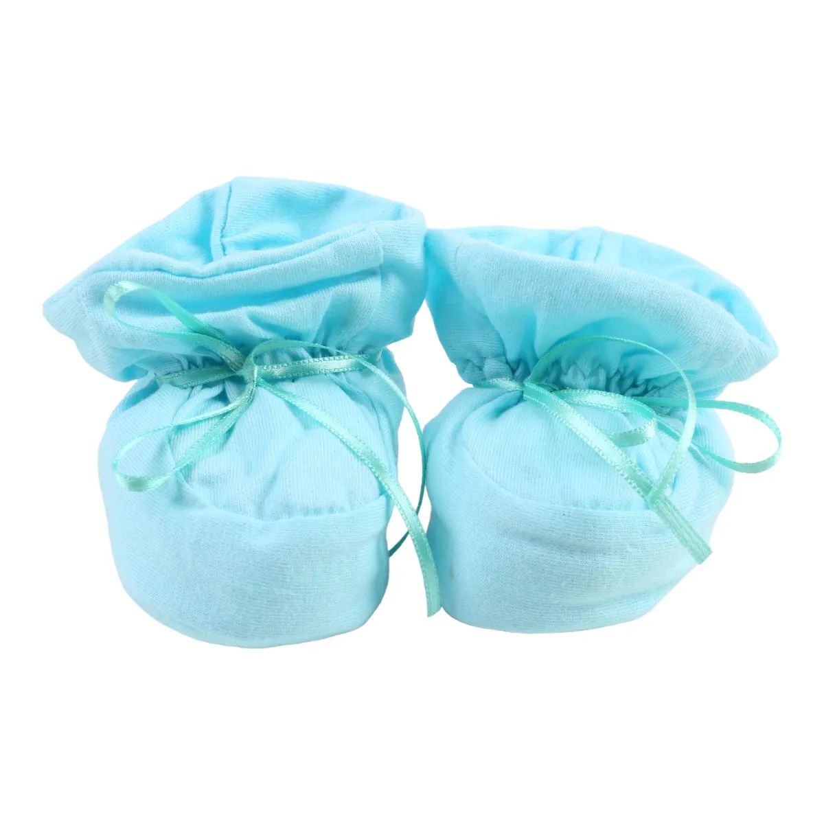 Pantufa Bebê Chutinho Liso com Fita Vermelho