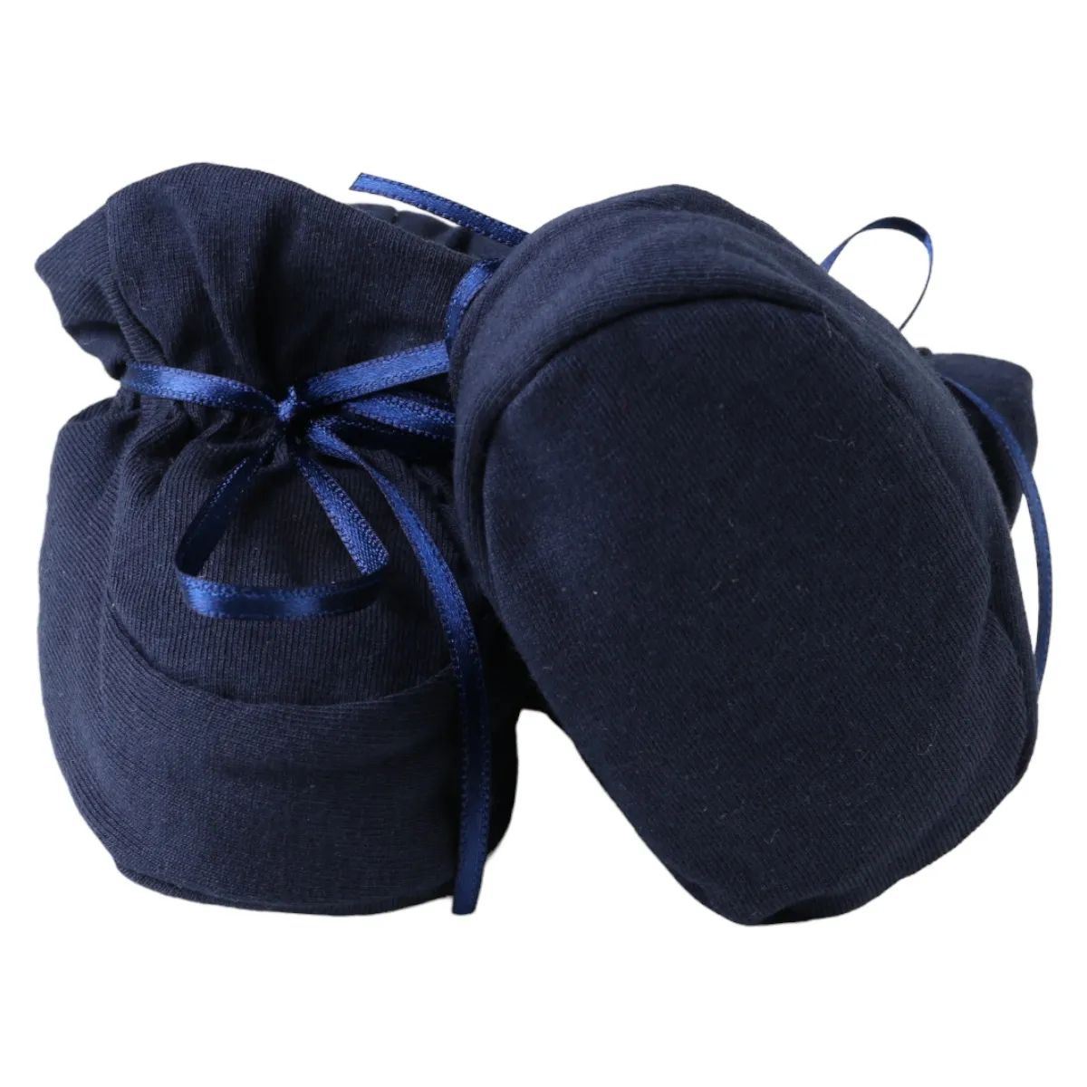 Pantufa Bebê Chutinho Liso com Fita Vermelho