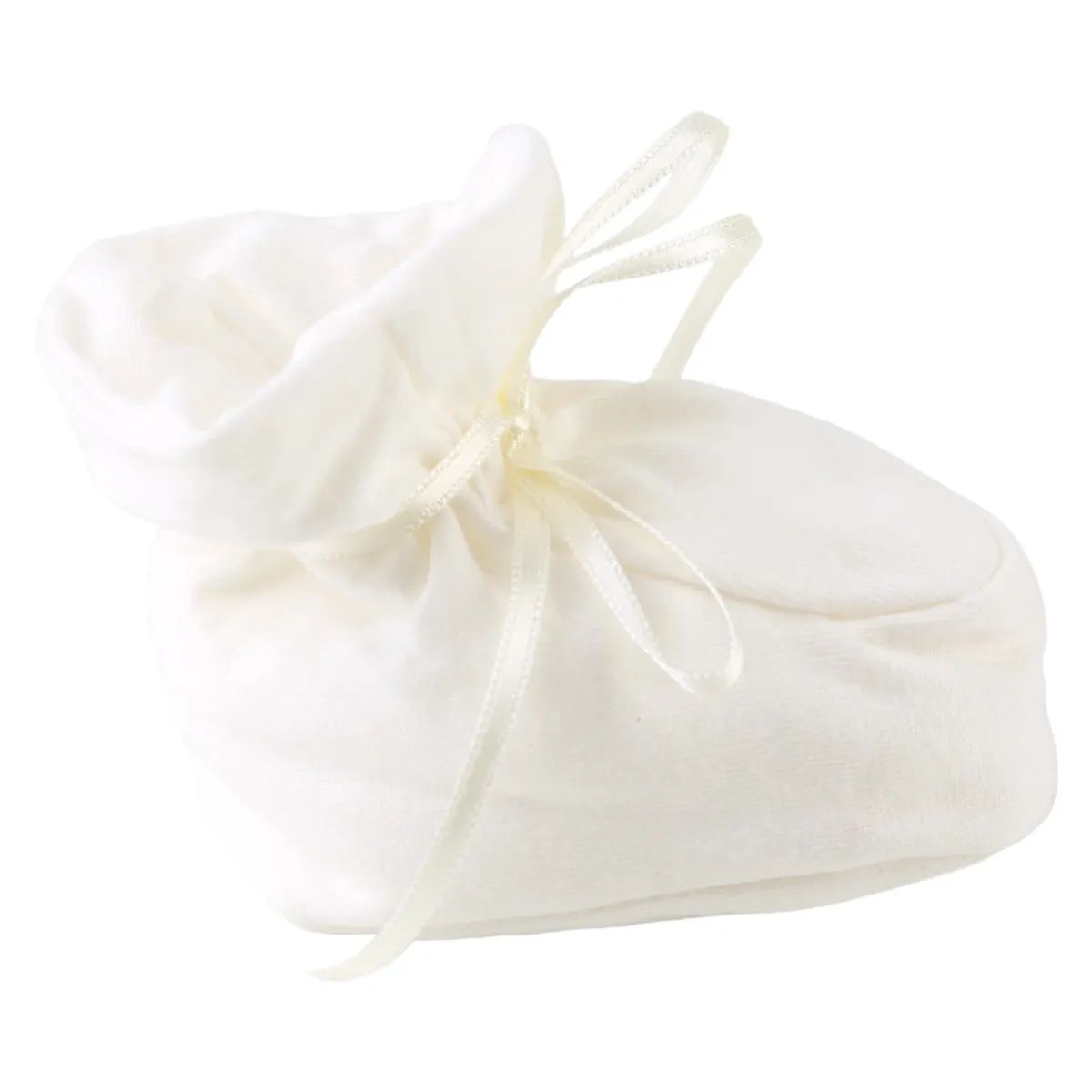 Pantufa Bebê Chutinho Liso com Fita Vermelho