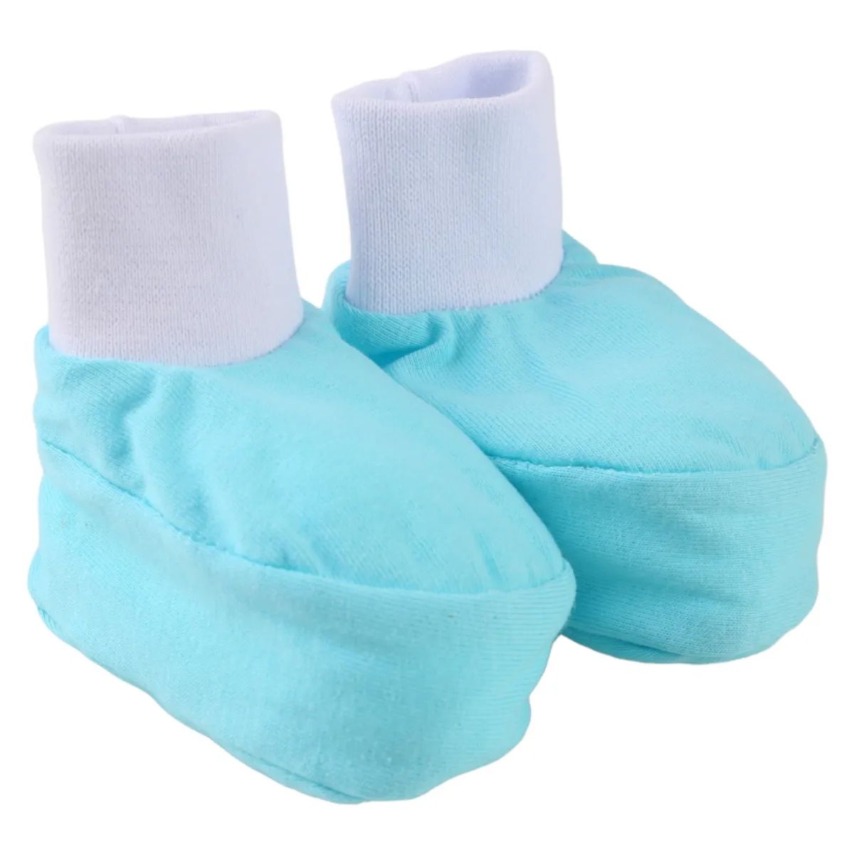 Kit Luva e Pantufa Bebê Chutinho Liso Vermelho