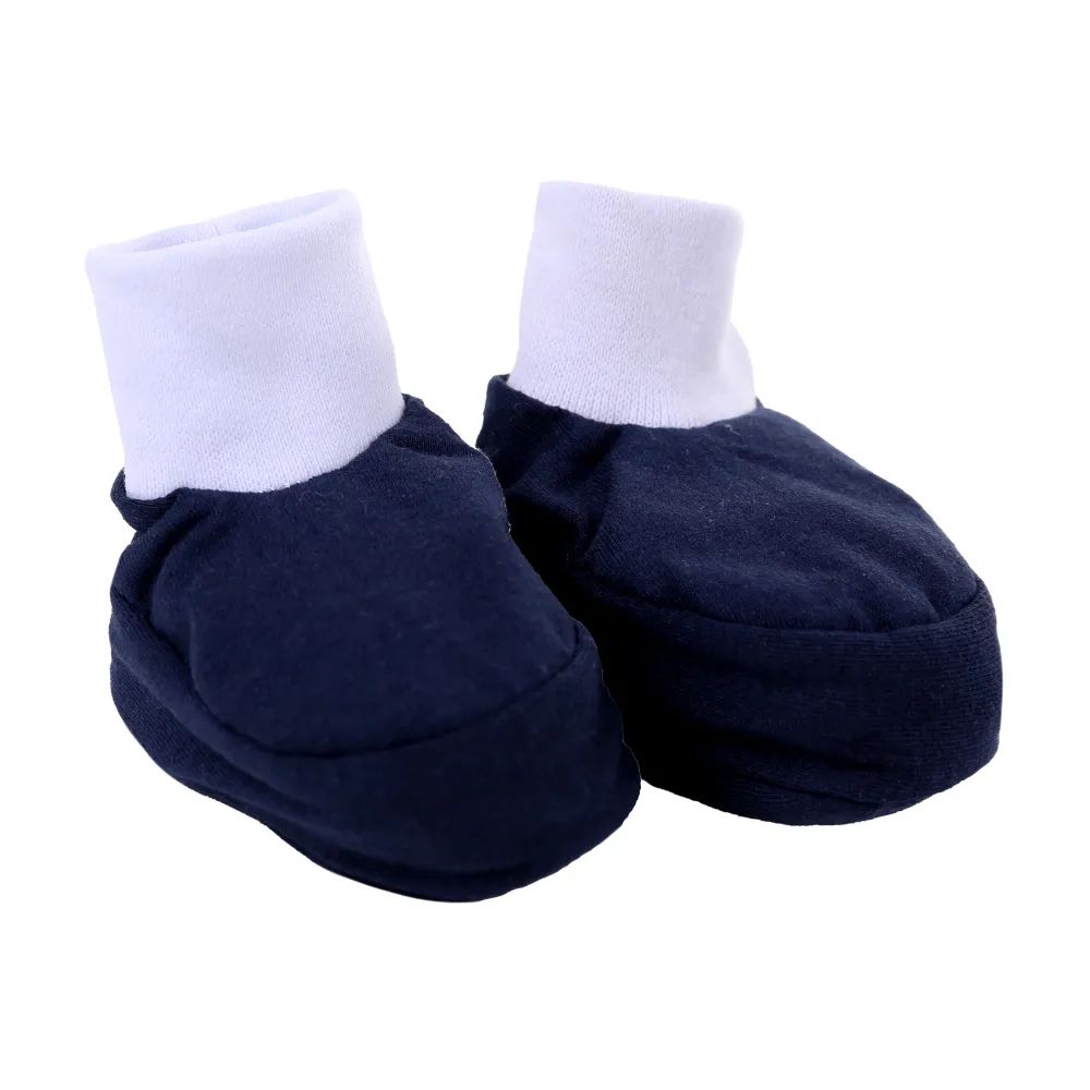 Kit Luva e Pantufa Bebê Chutinho Liso Vermelho