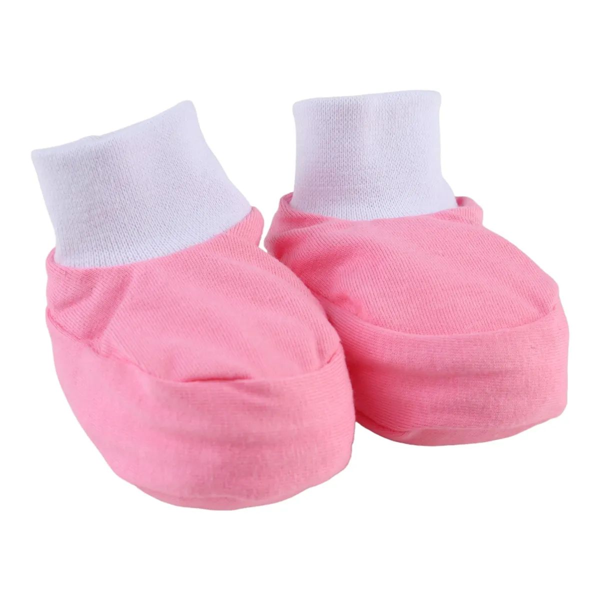 Kit Luva e Pantufa Bebê Chutinho Liso Vermelho