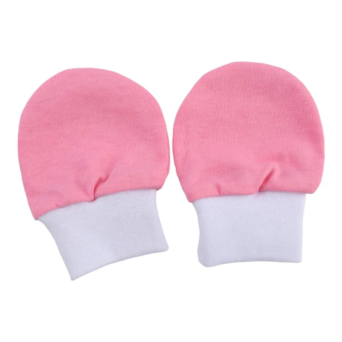 Kit Luva e Pantufa Bebê Chutinho Liso Vermelho