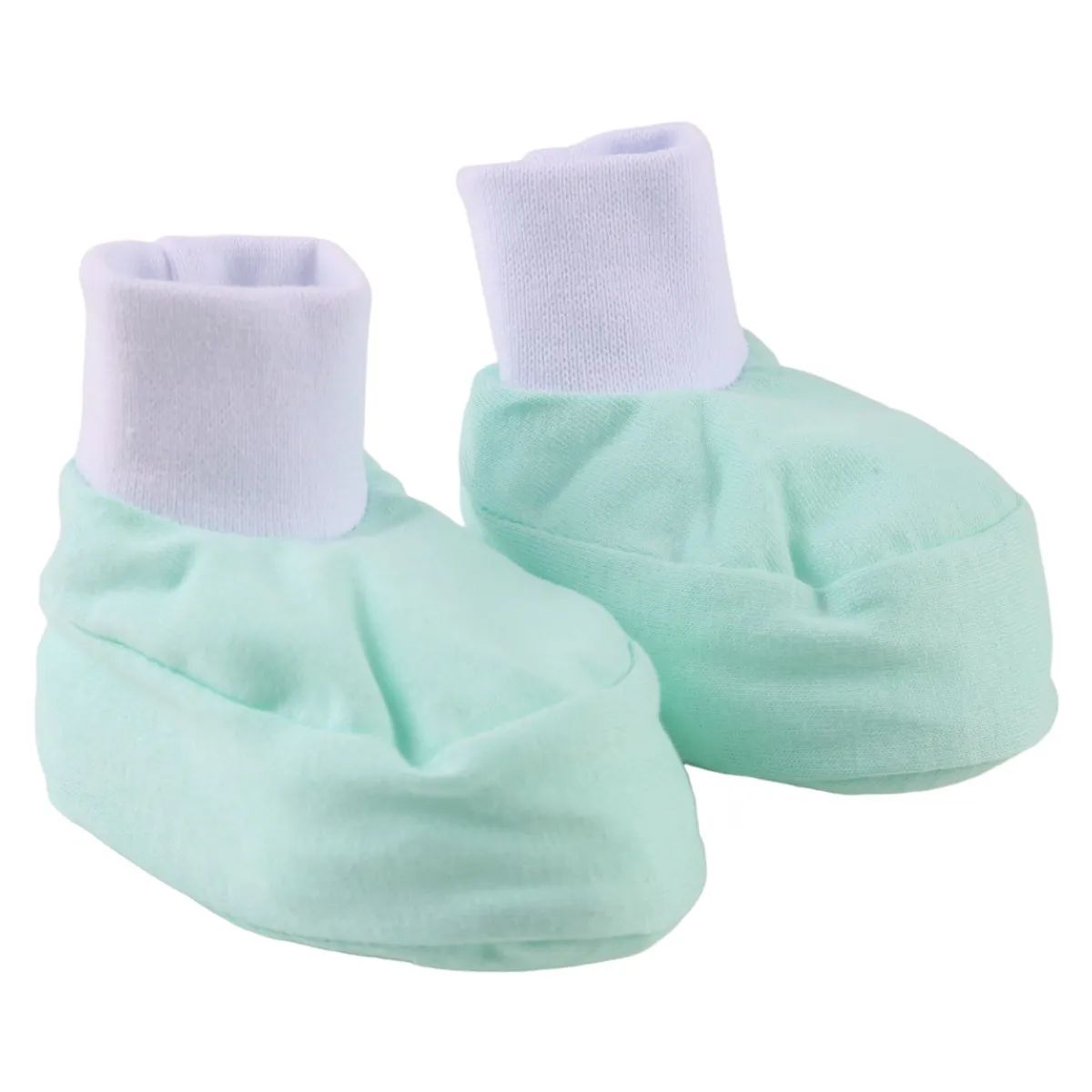 Kit Luva e Pantufa Bebê Chutinho Liso Vermelho