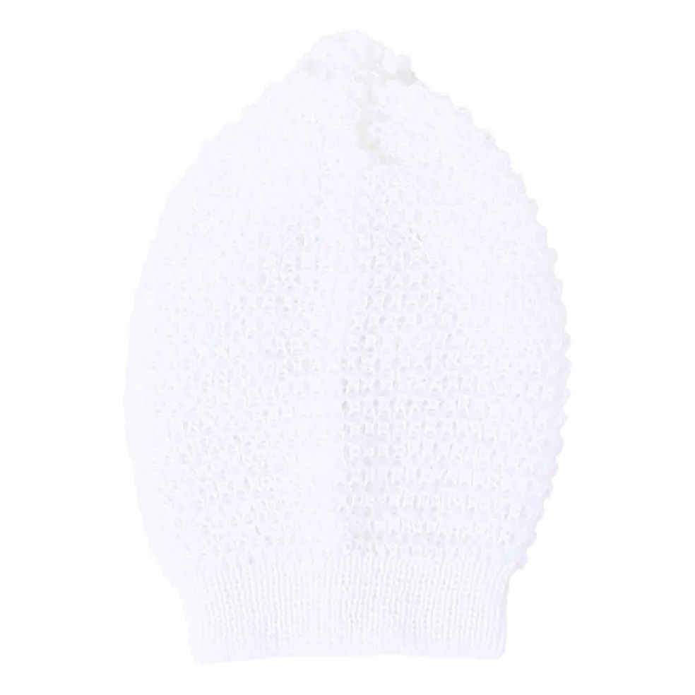 Saída de Maternidade Ternura em Tricot com Bordado Branco Tam P