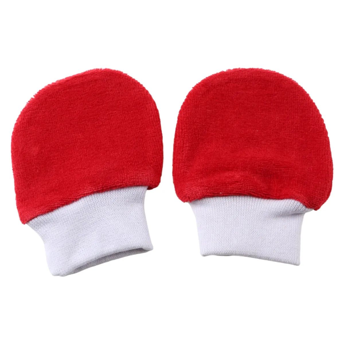 Luva Puff Bebê Chutinho Plush Liso Vermelho