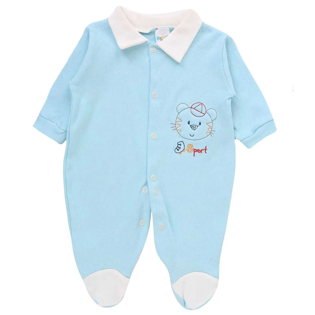 Macacão Longo Kamule em Suedine com Bordado Sortido Tam P