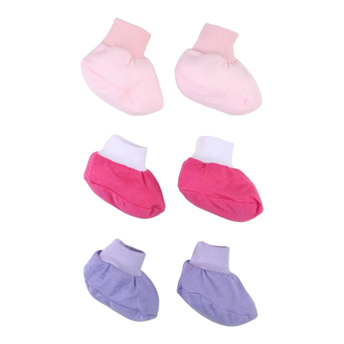 Kit Sapatinho Chumbinho Liso Rosa e Lilás