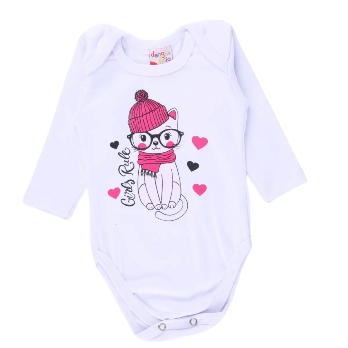 Conjunto Bebê Dengos e Cia Gatinha