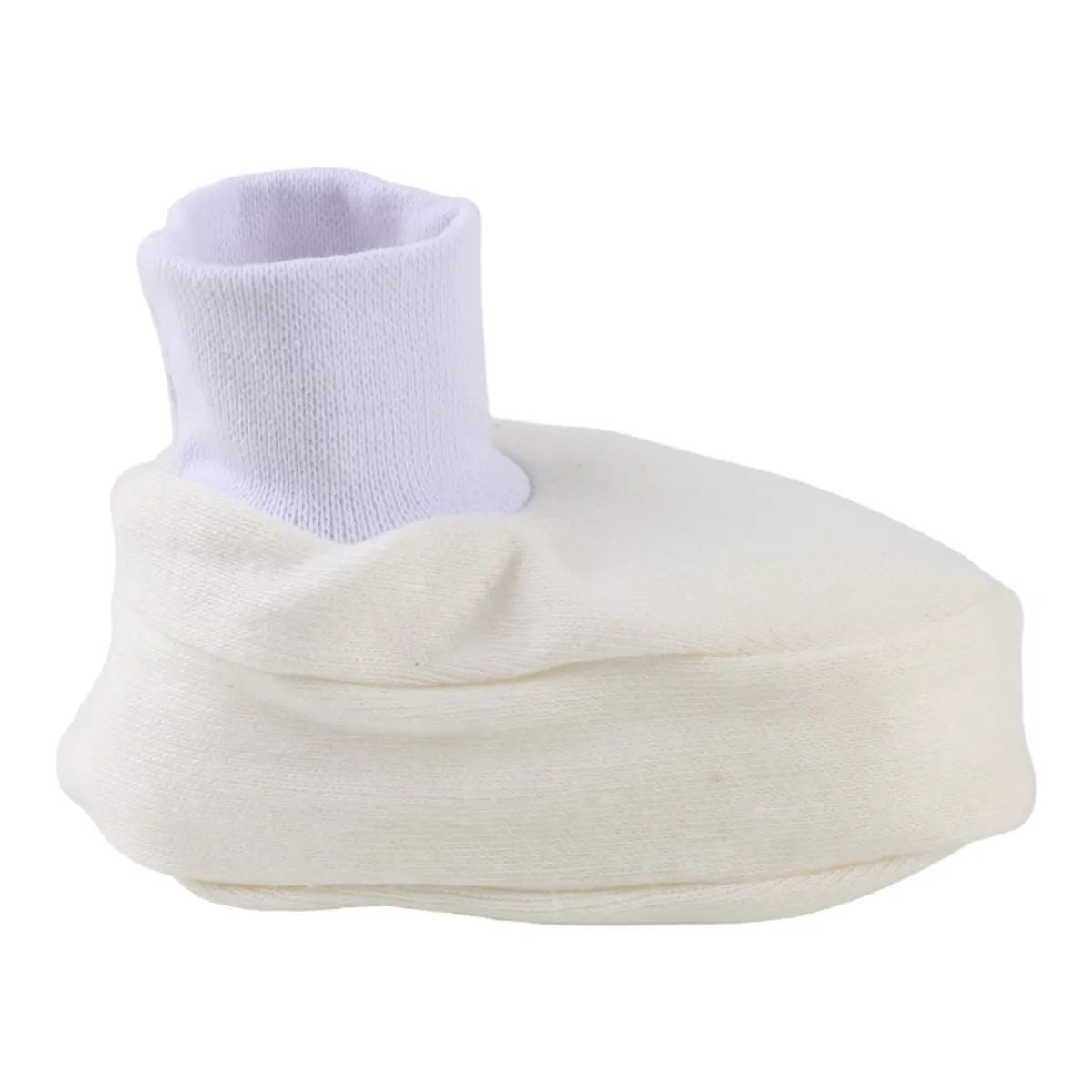 Pantufa Bebê Chutinho Liso Off White