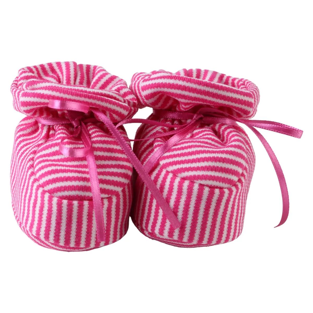 Pantufa Beijinho Bebê Chutinho Canelado Rosa Claro