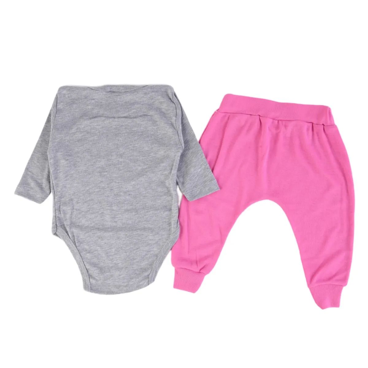 Conjunto Bebê Dengos e Cia Magic Cinza