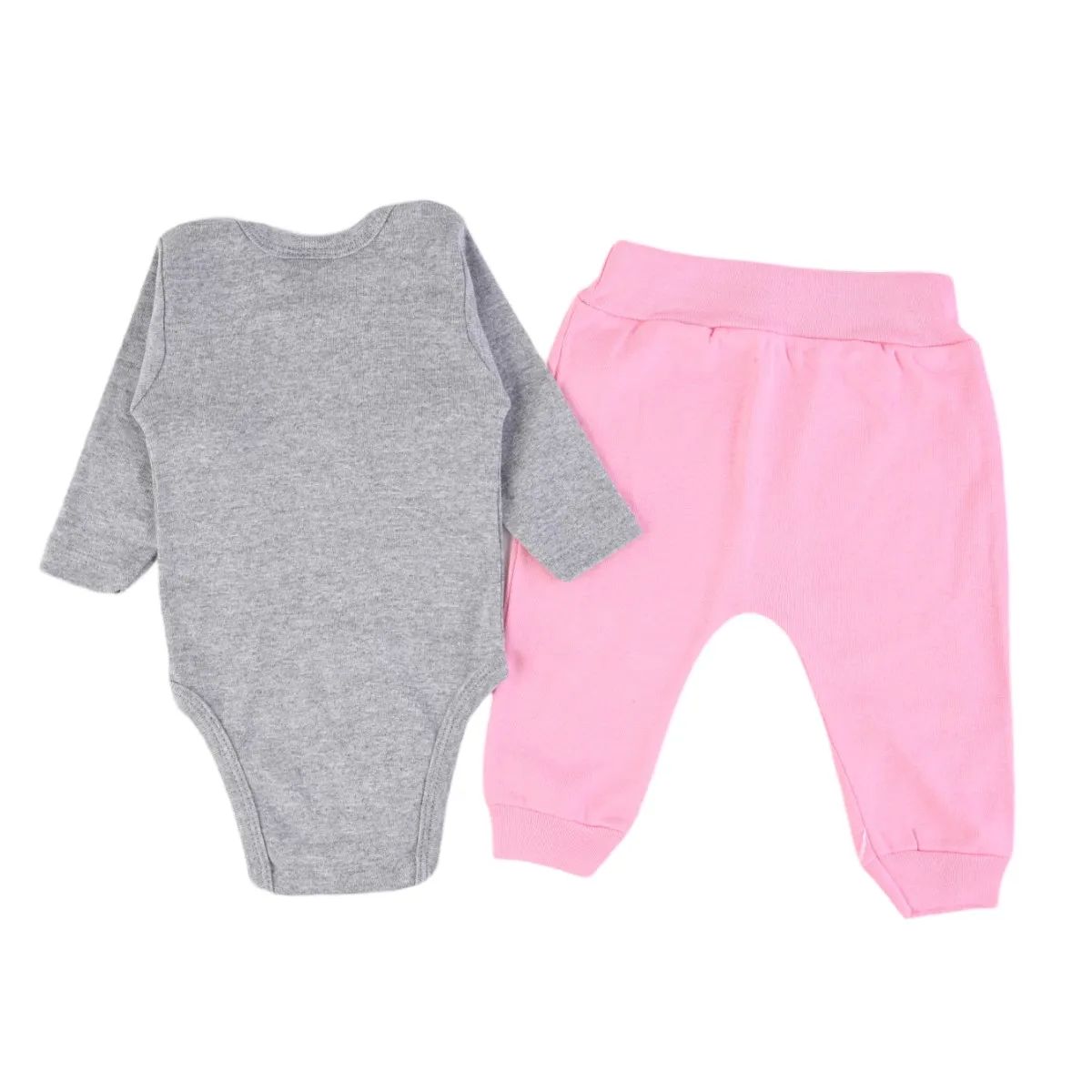 Conjunto Bebê Dengos e Cia Mundo Cinza