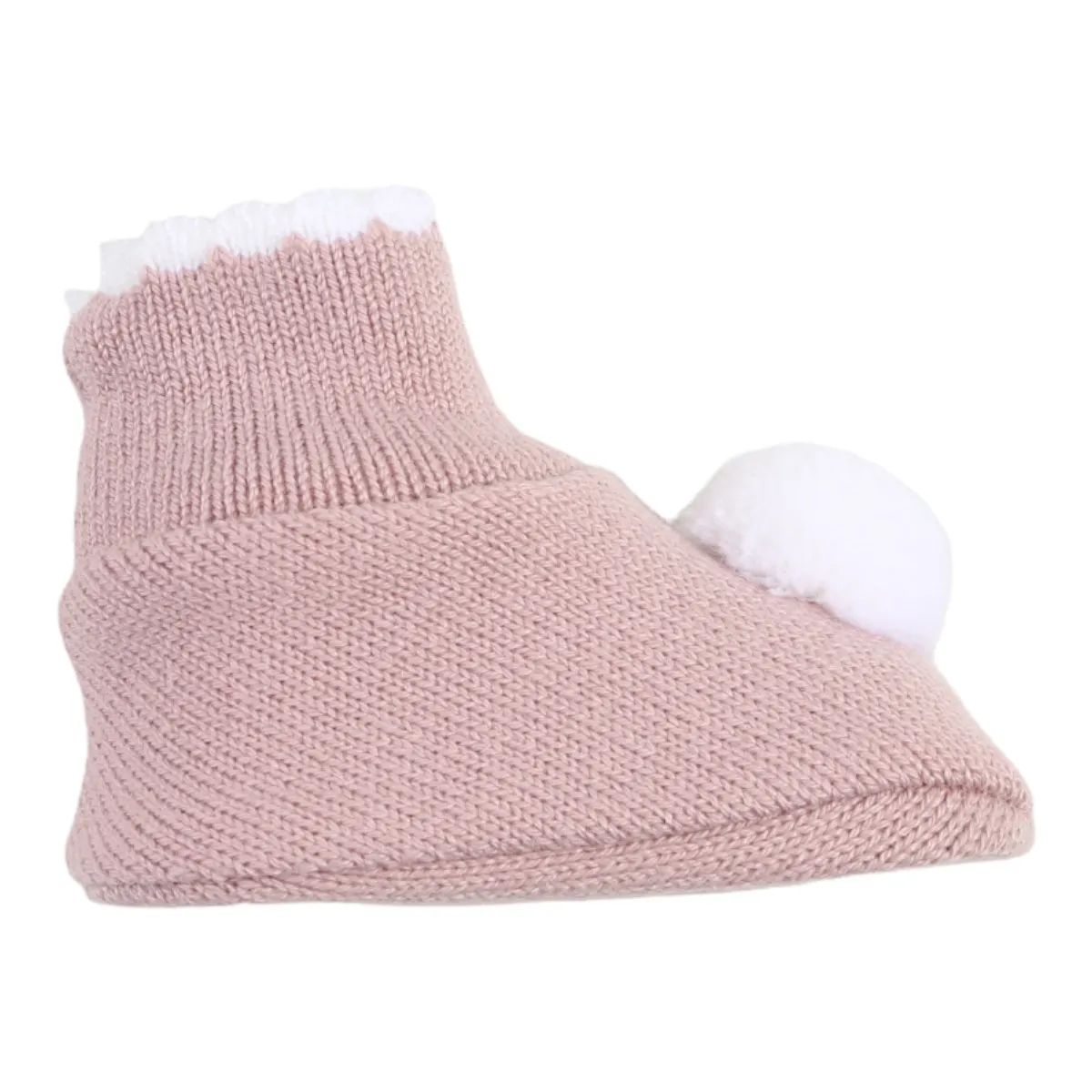 Sapatinho Bebê Sanches Pompom Nude