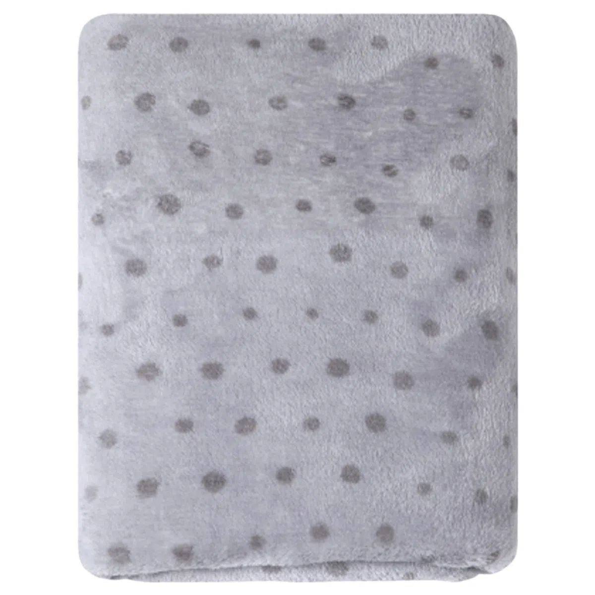 Cobertor Microfibra Bebê Papi Friends Poá Bege 70cm