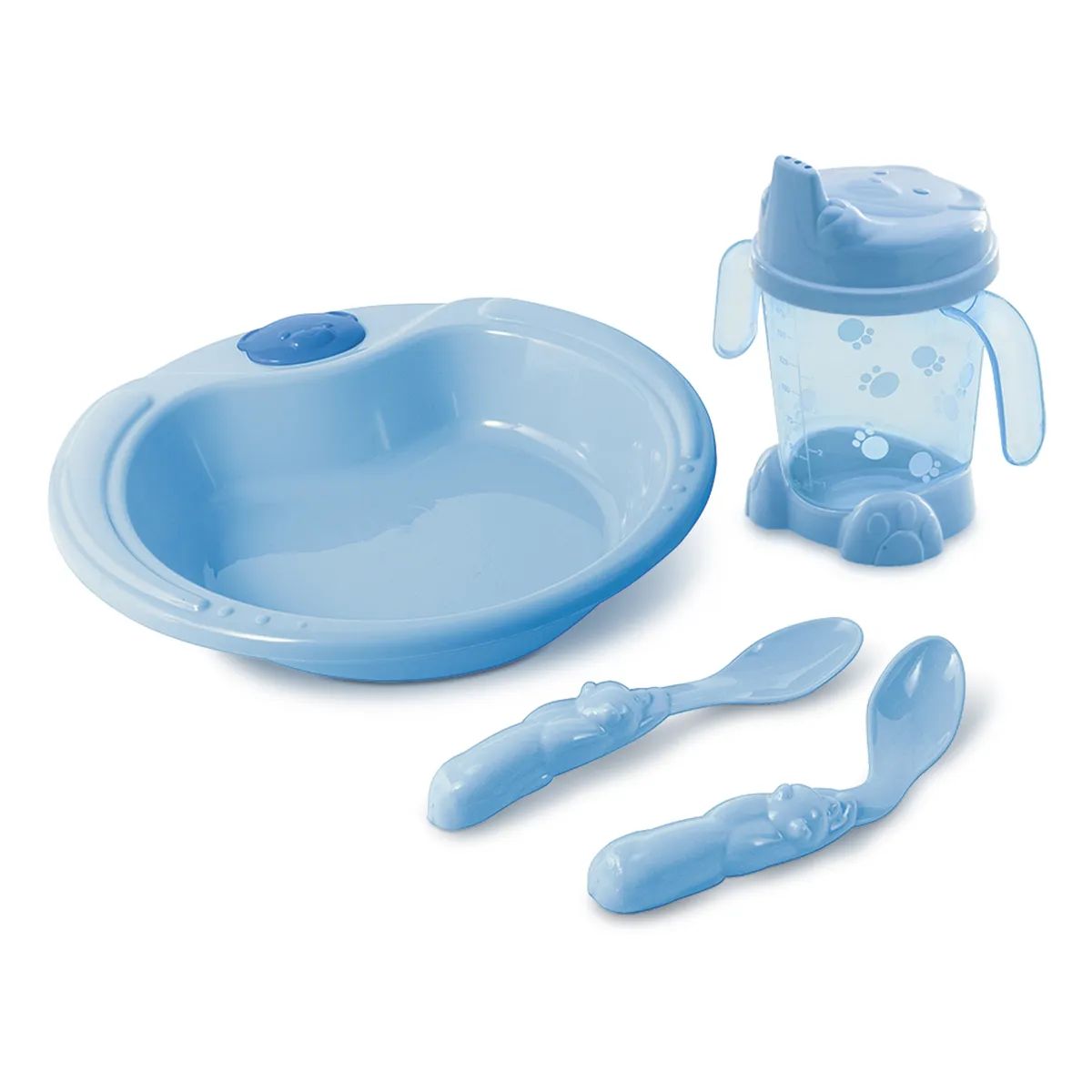 Kit Refeição Ursinho Rosa