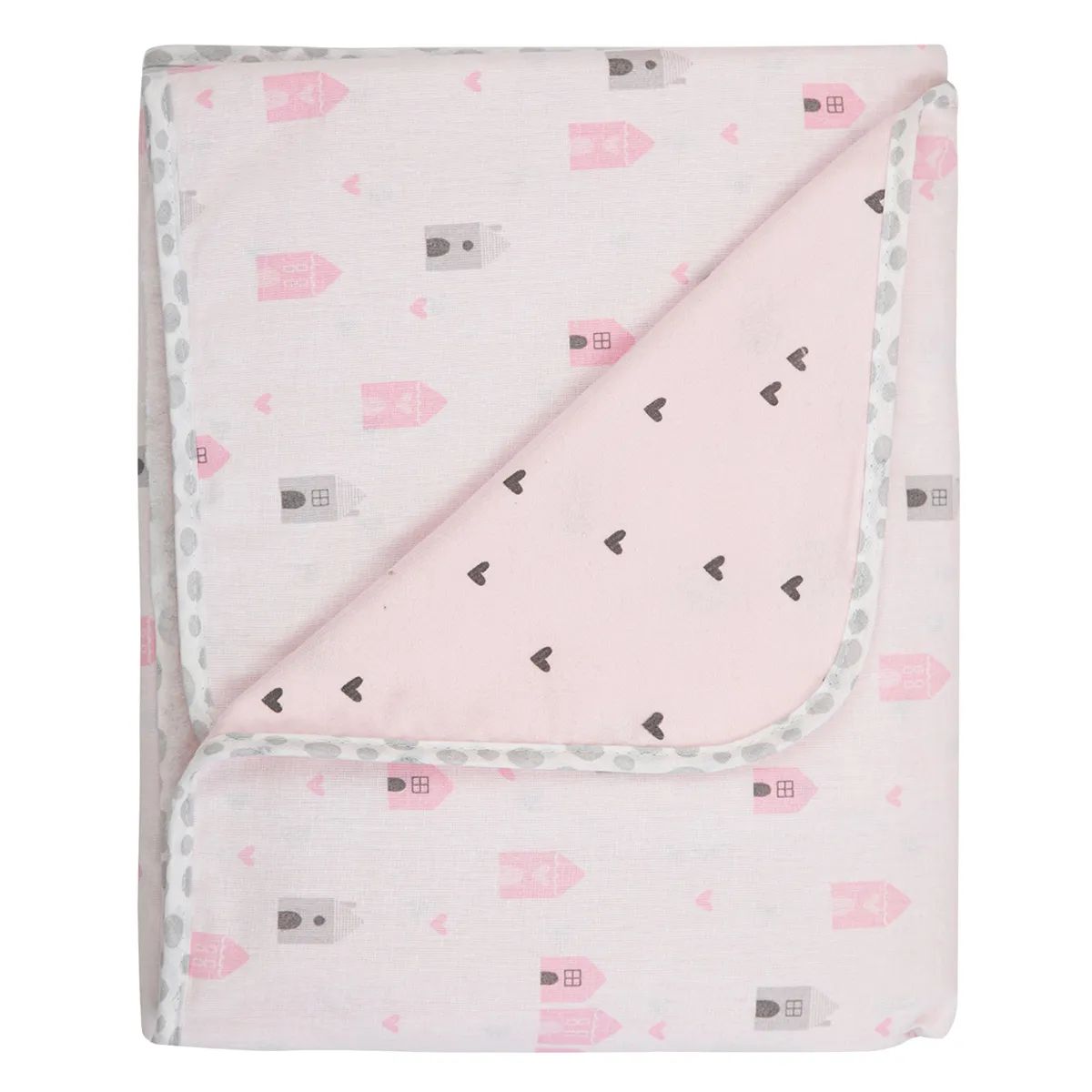 Manta Dupla Face Papi Casinha 80cm