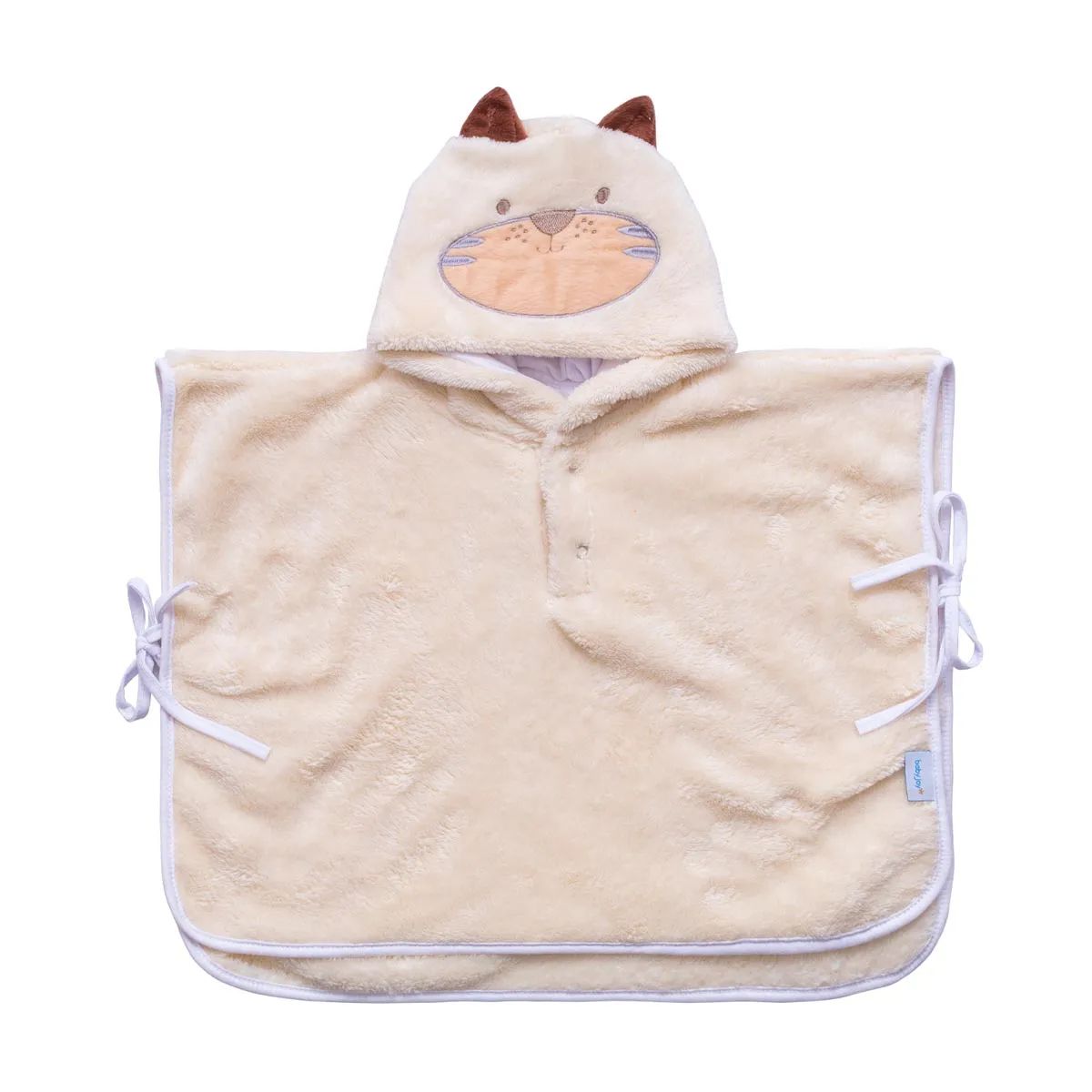 Manta Incomfral Baby Joy Poncho com Capuz Tigre
