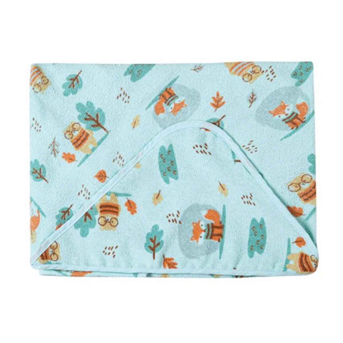 Toalha Felpuda Papizinha Karinho com Capuz Bosque