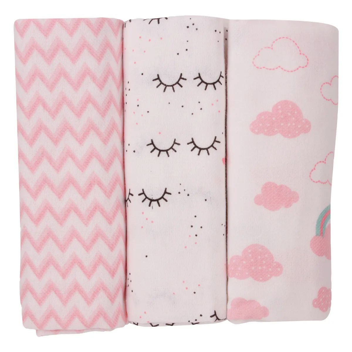 Cueiro Papi Baby Nuvem Rosa