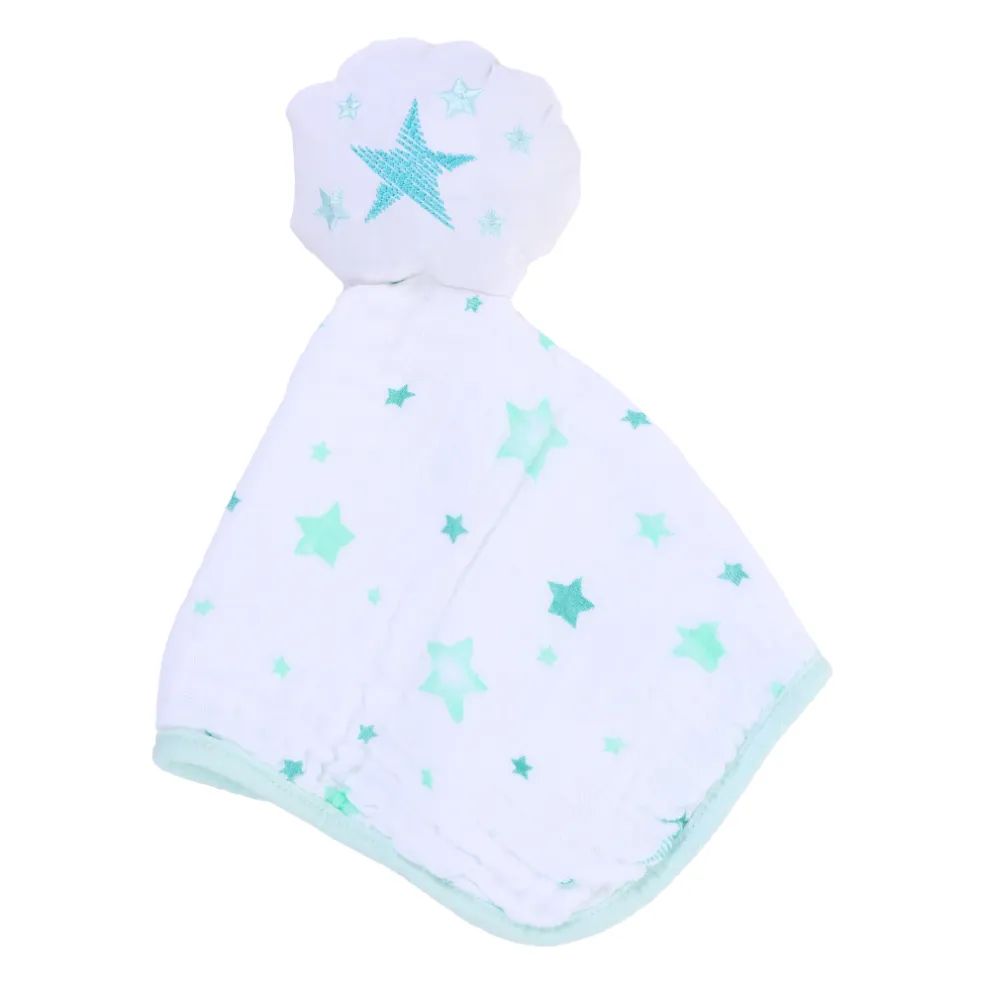 Naninha Papi Soft Viés de Malha com Bordado Celeste Azul