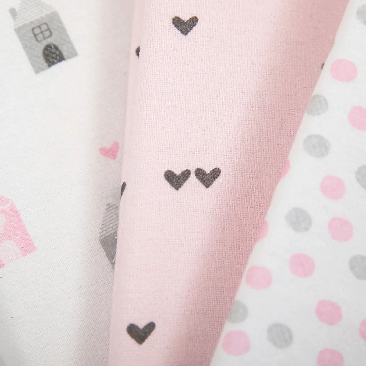 Kit Cueiro Composê Papi Casinha Coração 80x60