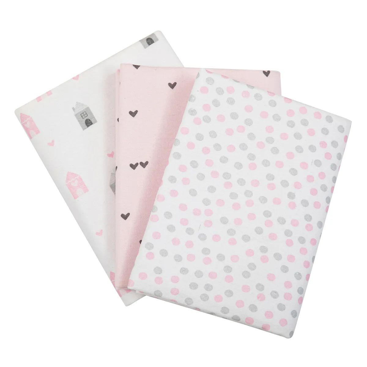 Kit Cueiro Composê Papi Casinha Coração 80x60