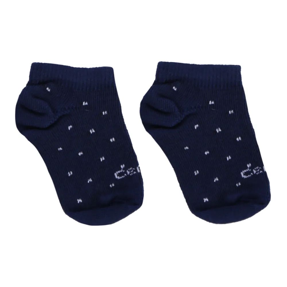 Kit Touca, Luva e Meia Pinguim Azul Marinho