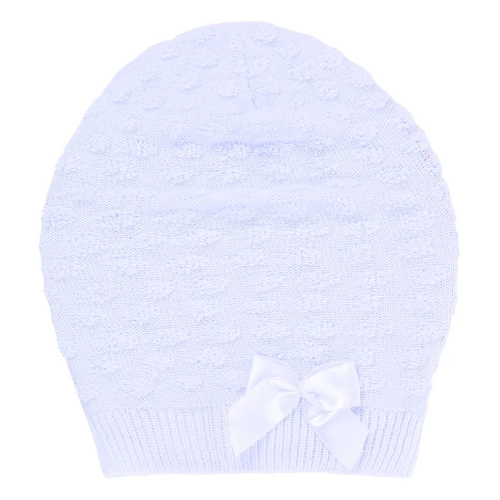 Kit Gorro, Luva e Meia Lacinho Azul