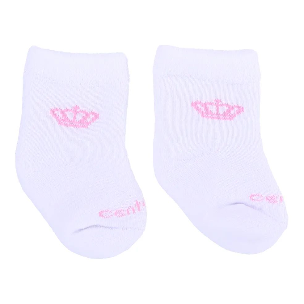 Kit Touca, Luva e Meia Coroa Branco e Azul