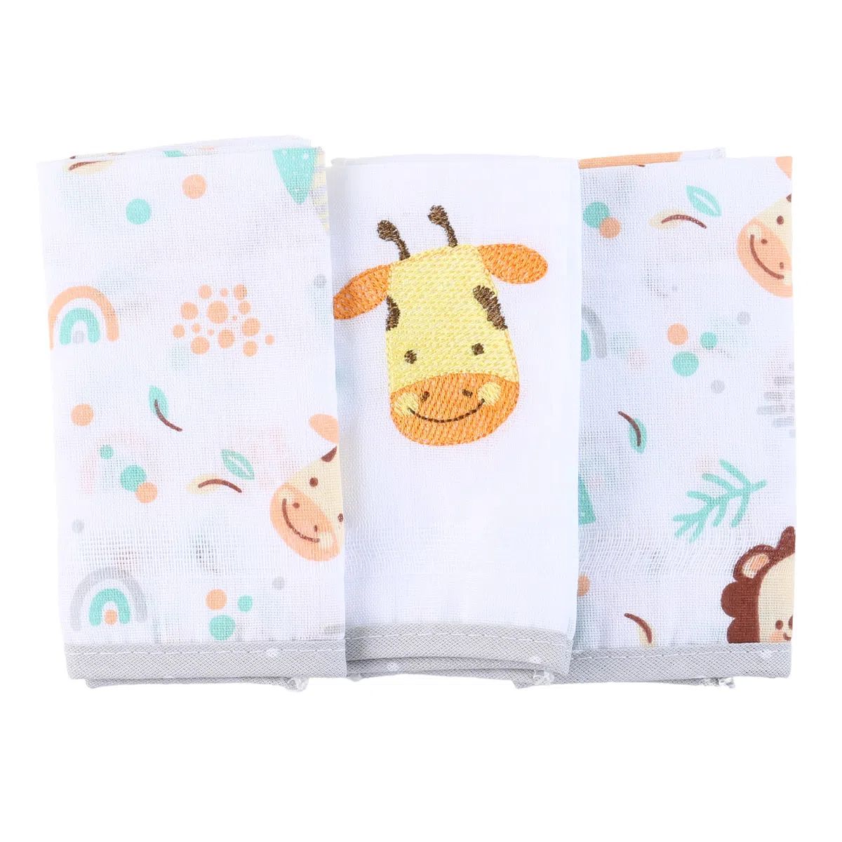 Jogo de Fraldas de Boca Baby Gijo Cute Animals Colorido