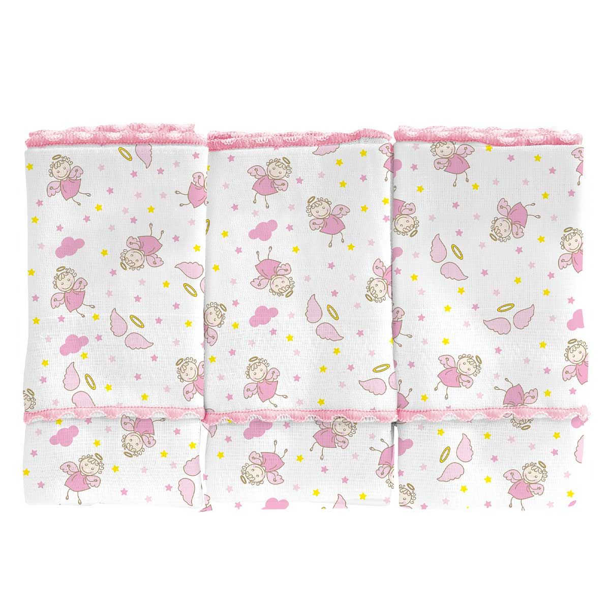 Jogo de Fraldas de Boca Anjinho Azul