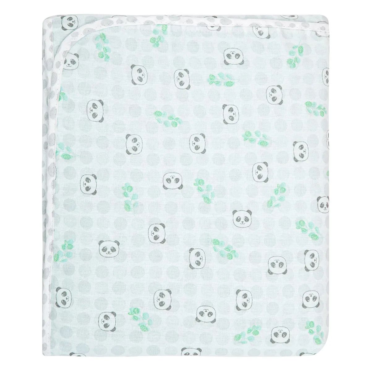 Manta Papi Dupla Face Panda 80cm