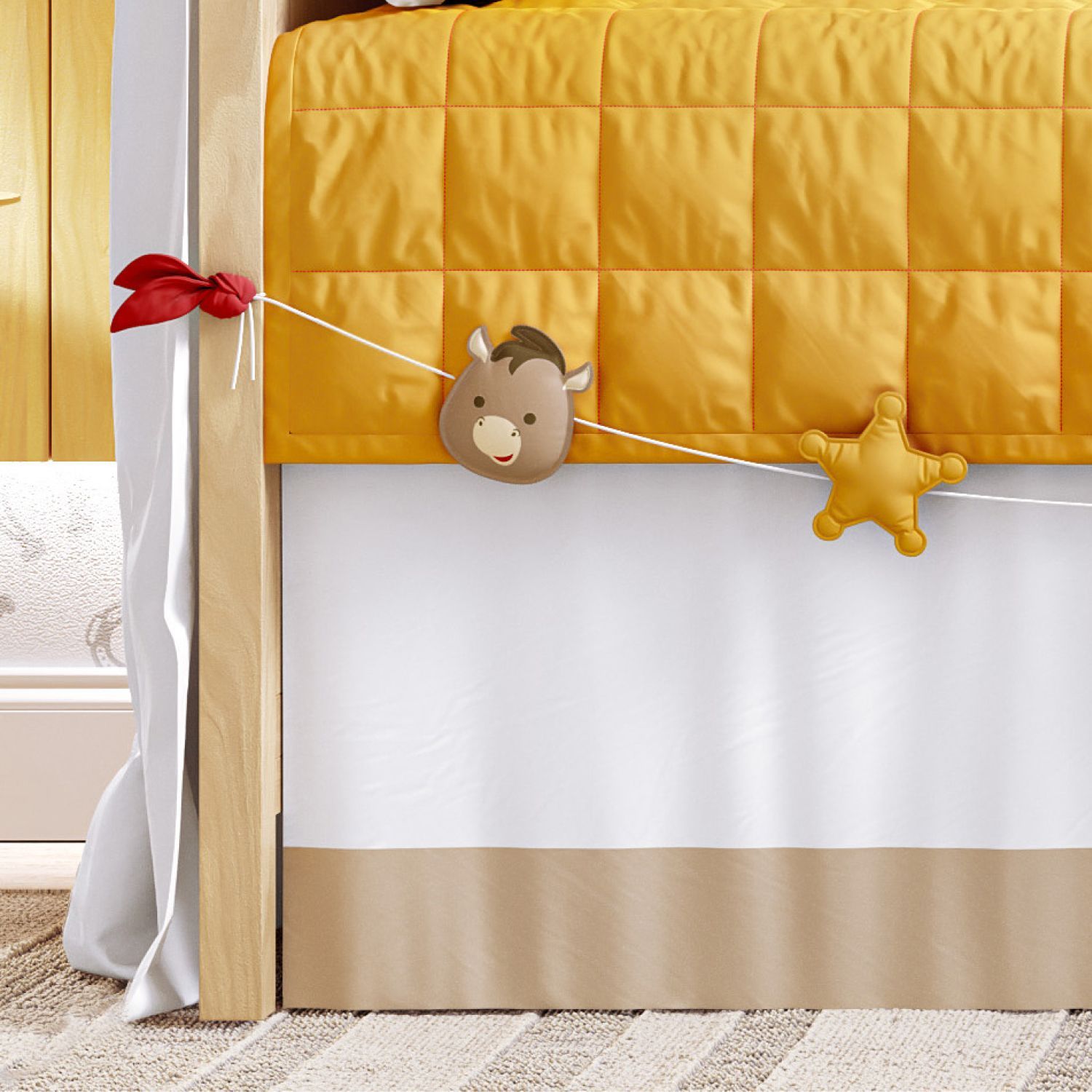 Quarto de Bebê Completo Toy Story Woody 19 Peças