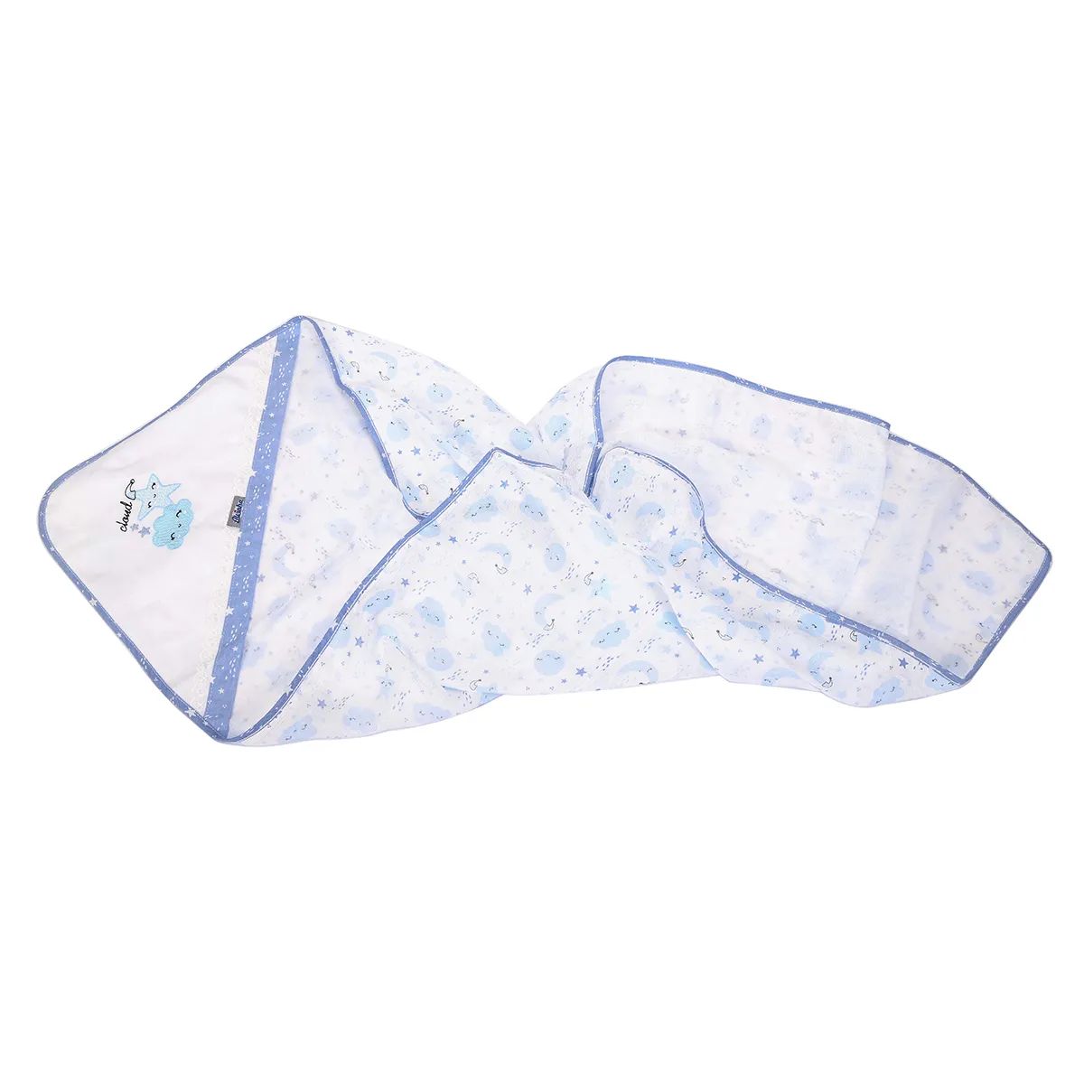 Toalha de Banho Fralda Minasrey Alvinha Cloud Rosa