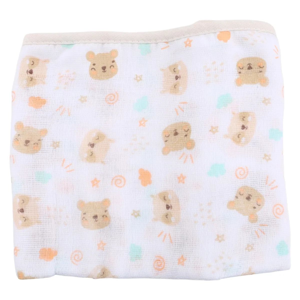 Kit Fralda Baby Gijo Bordado Urso 3 Unidades