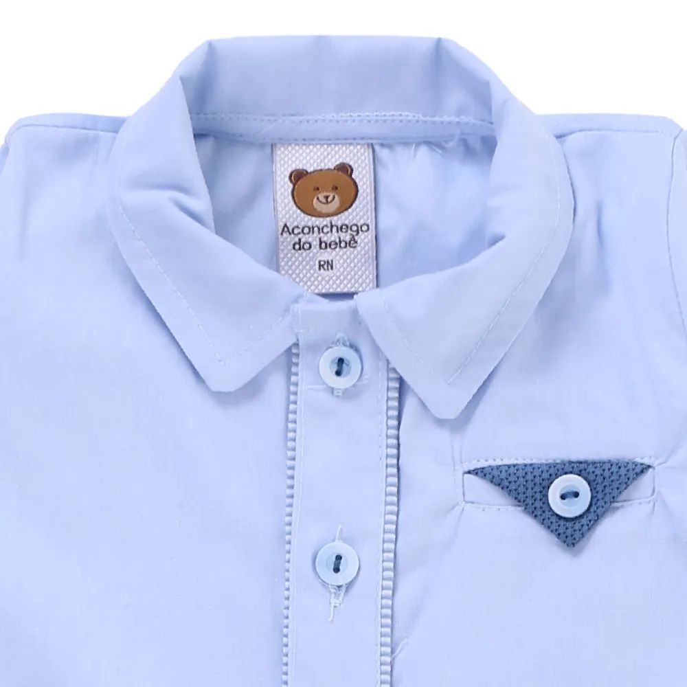 Saída de Maternidade Aconchego do Bebê com Lencinho Azul