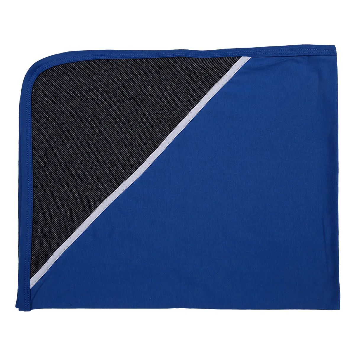 Saída Maternidade Baby Gijo Malha Bordado Dog Skate + Manta Azul Royal Tam P