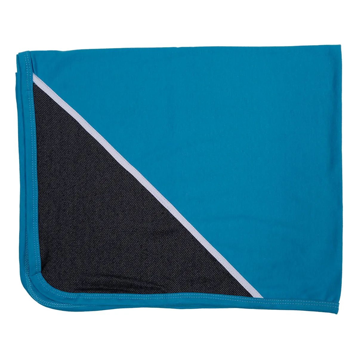 Saída Maternidade Baby Gijo Malha Bordado Dog Skate + Manta Azul Royal Tam P