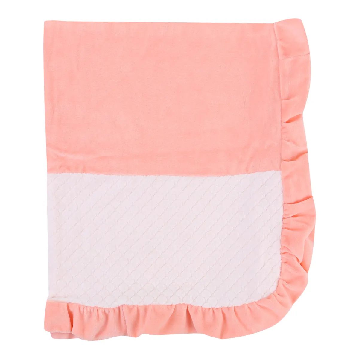 Saída Maternidade Baby Gijo Plush Bordado Cisnes + Manta Salmão