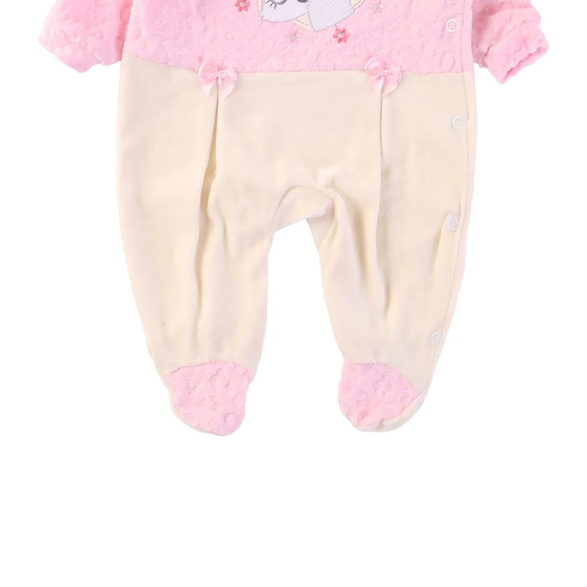 Saída Maternidade Baby Gijo Em Plush Estampa Raposa Off White