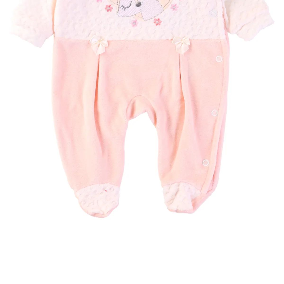 Saída Maternidade Baby Gijo Em Plush Estampa Raposa Off White