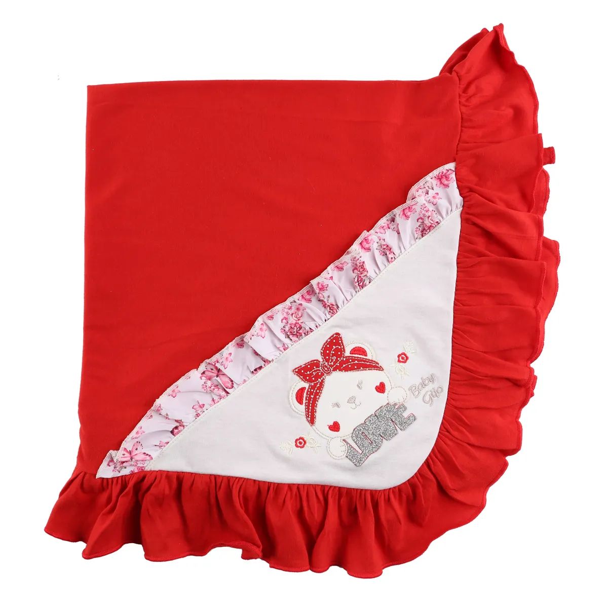 Saída Maternidade Baby Gijio Ursa Love Vermelho