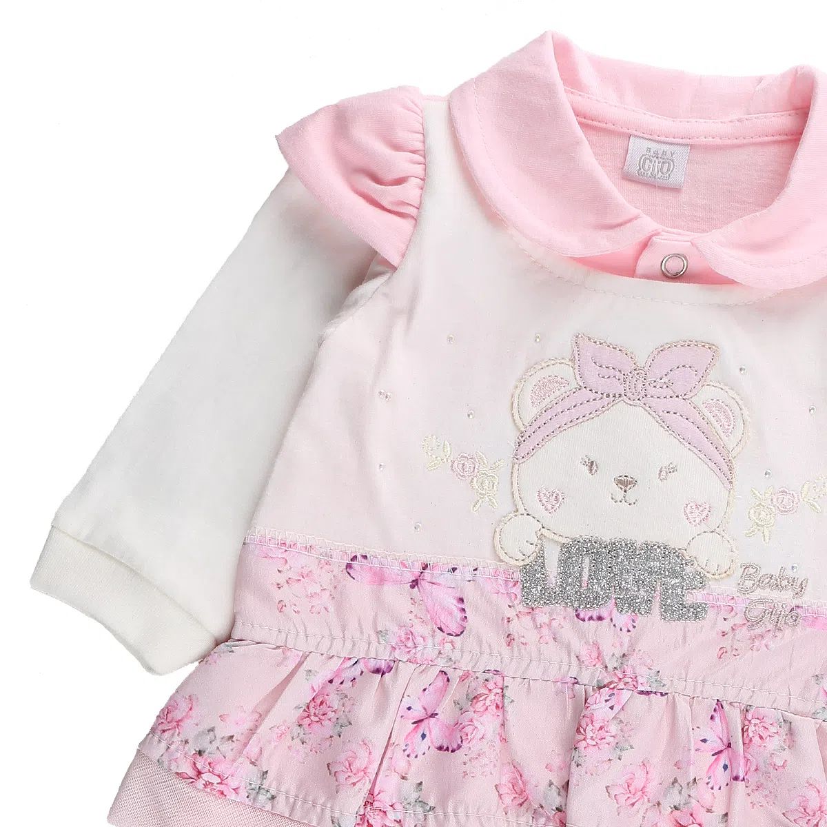 Saída Maternidade Baby Gijio Ursa Love Vermelho